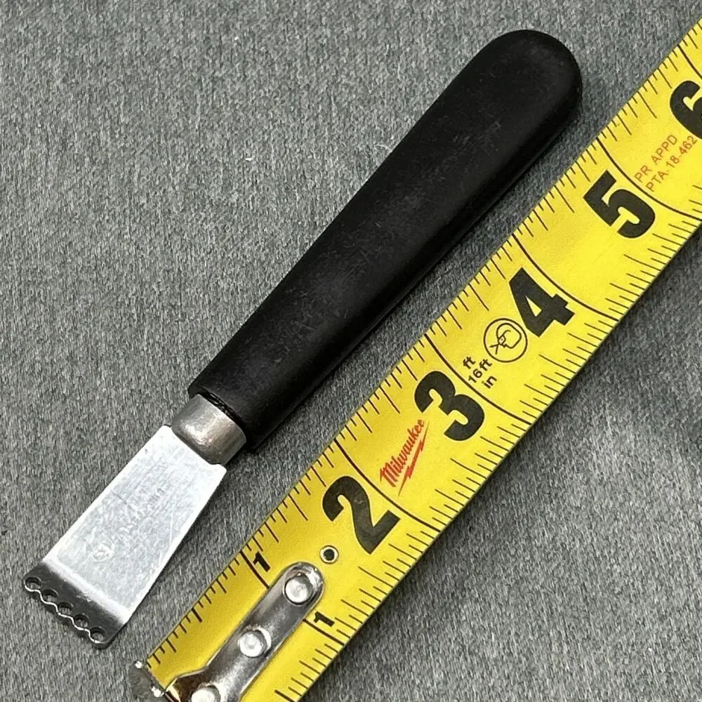 Vintage Citrus Zester Peeler Stainless Steel Inox Made in France Black Handle